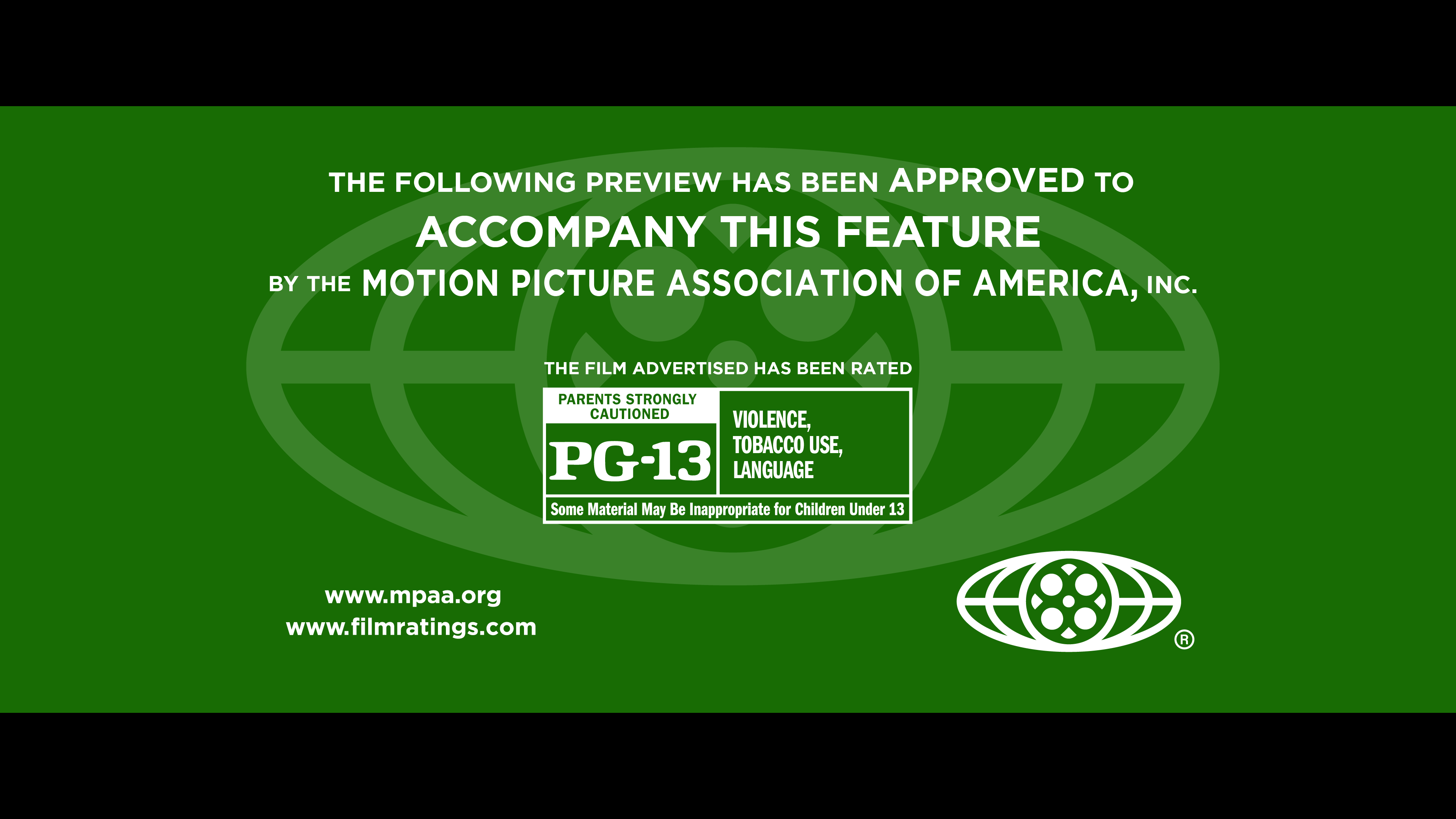 pg-13 green band screen