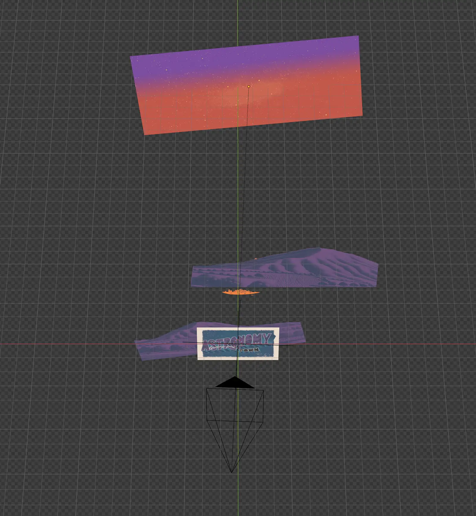 3D scene setup angle 2