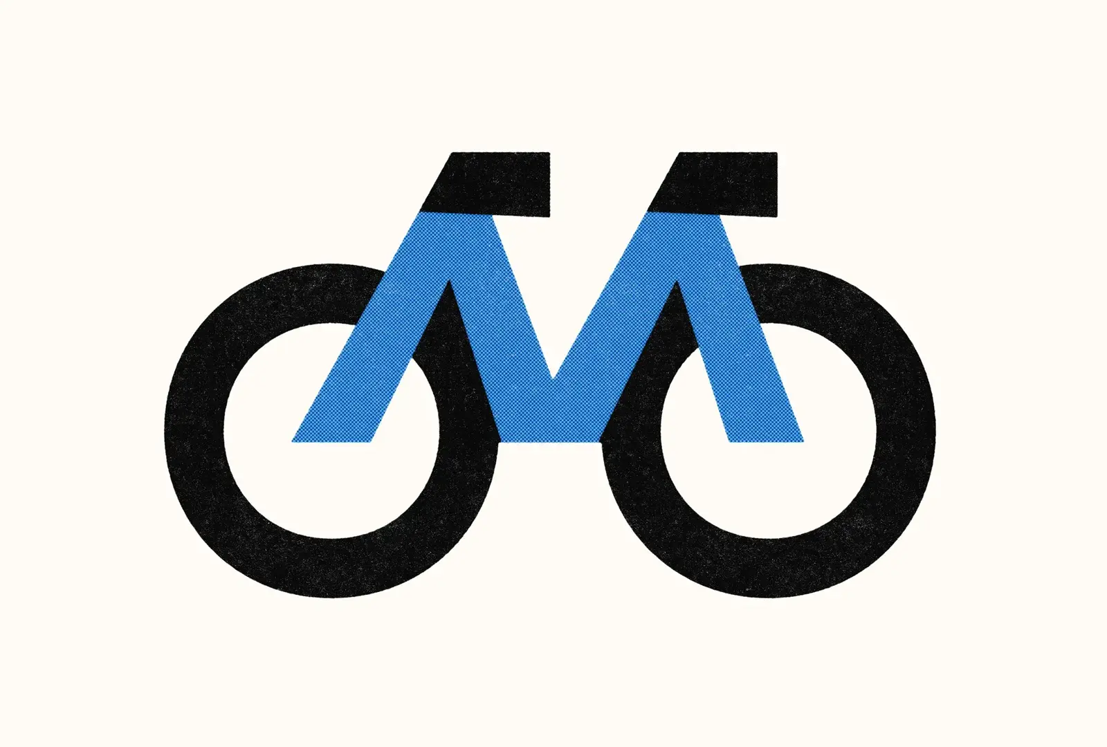 final M/bike icon, blue