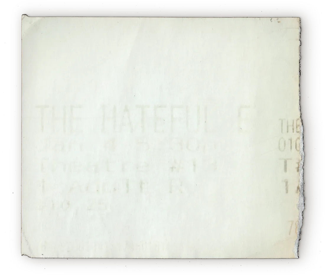 The Hateful Eight ticket