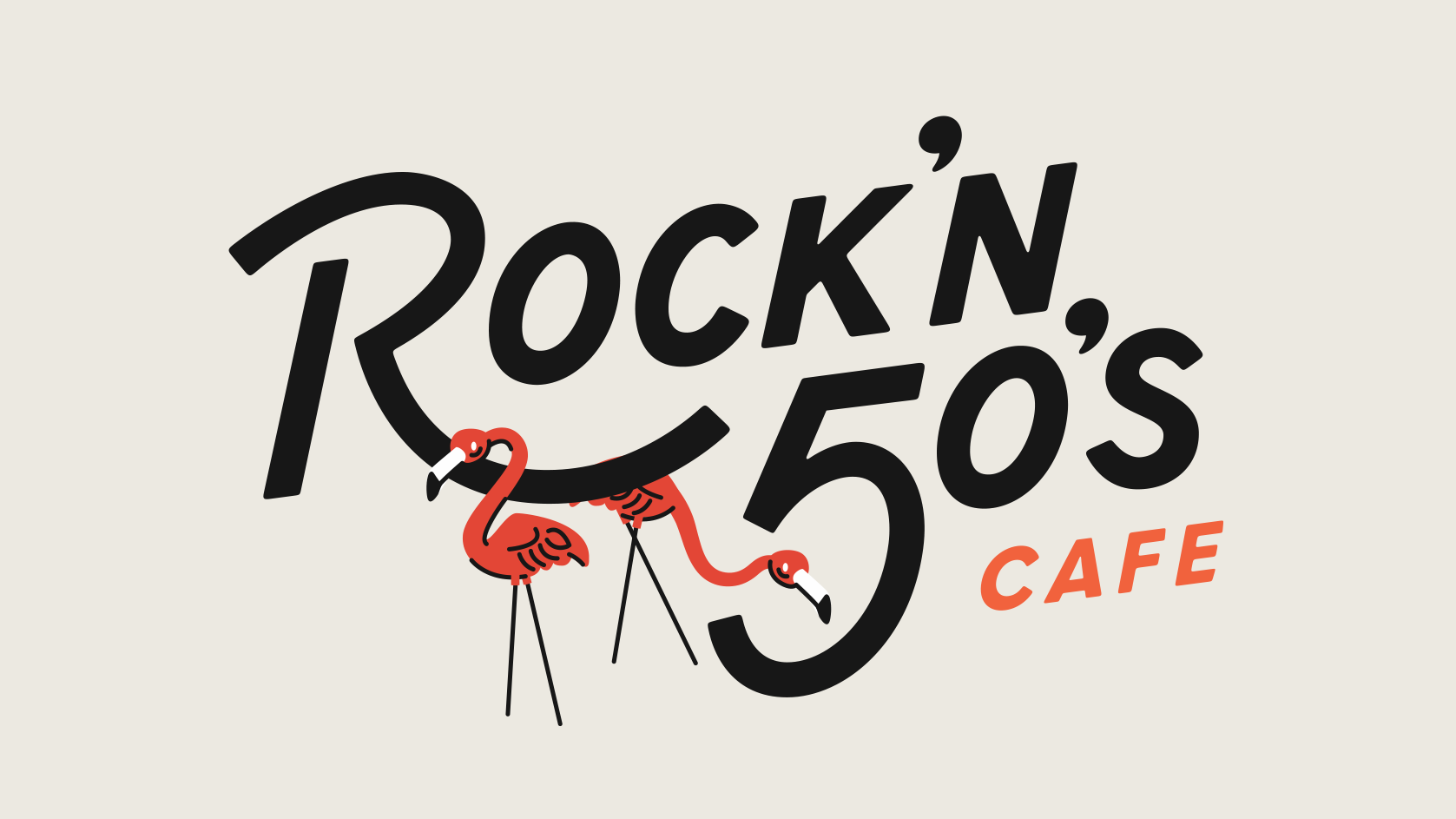 Rock'n 50's logo wireframe